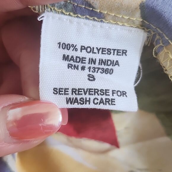 Live 4 Truth Bright Tropical Floral Long Sleeved Mini Dress, Small - Picture 6 of 7